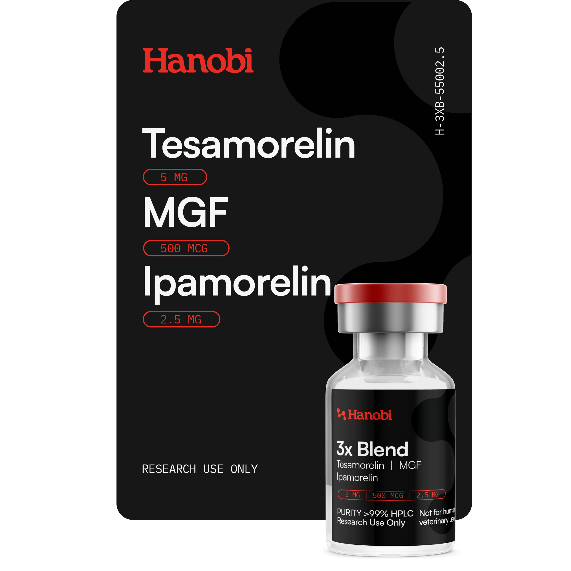 3X Blend_Tesamorelin MGF Ipamorelin_5MG500MCG2.5MG