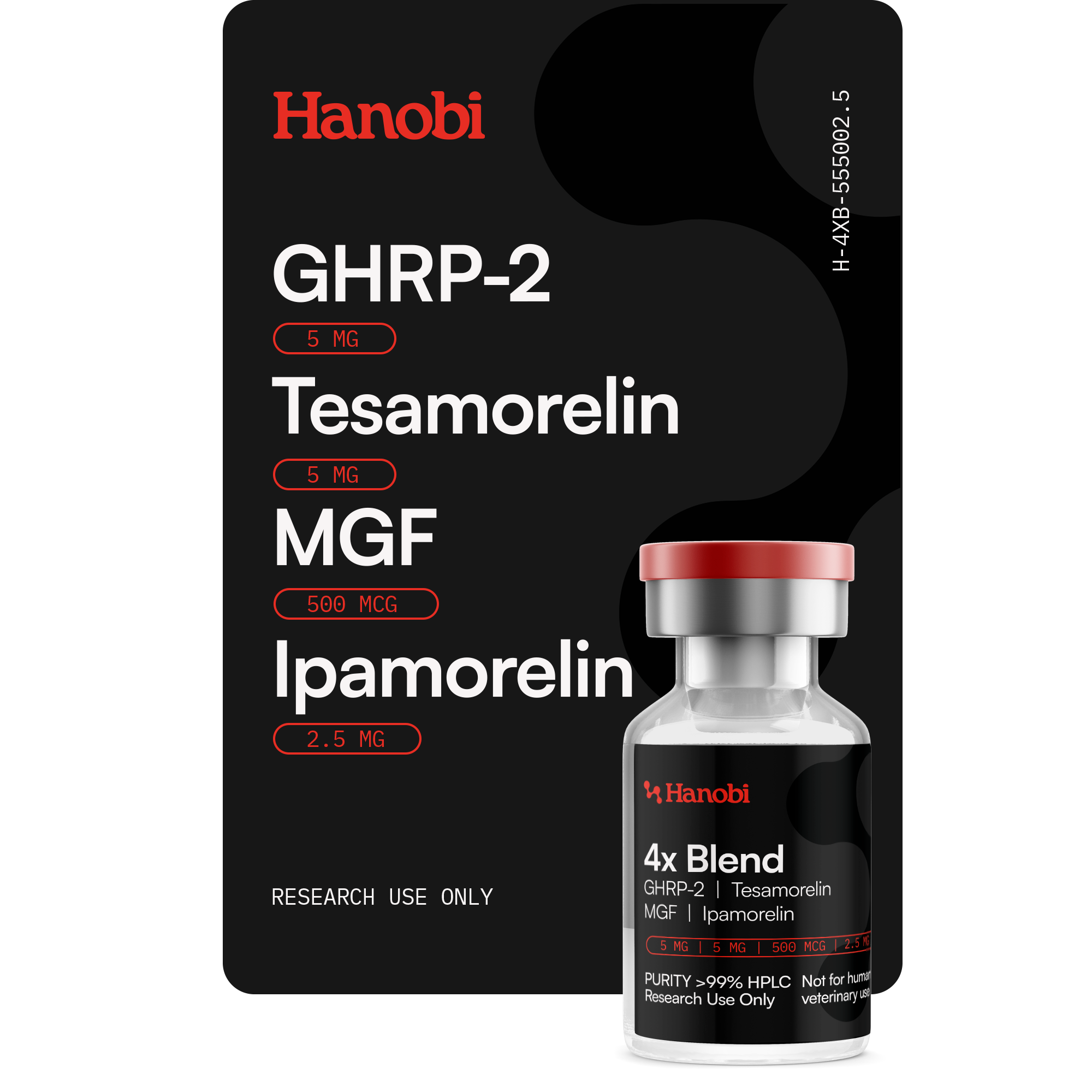 4X Blend_GHRP-2 Tesamorelin MGF Ipamorelin_5MG5MG500MCG2.5MG